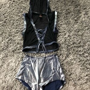 J valentine mesh top and bottom set